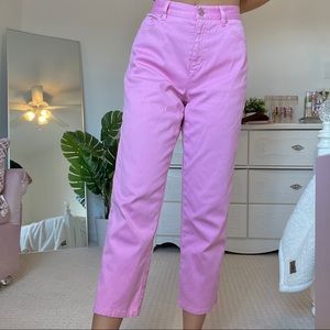y2k bubblegum hot pink jones new york mom jeans